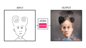 This Neural Network Creates Creepy Images From Your Sketches