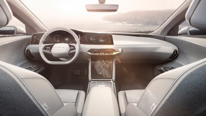 The Lucid Air&#x2019;s dashboard is filled with touchscreens, and the car has a Siri- or Alexa-like personal voice assistant. Lucid Motors
